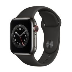 Apple Watch Series 6 44mm bản thép LTE - Dây cao su